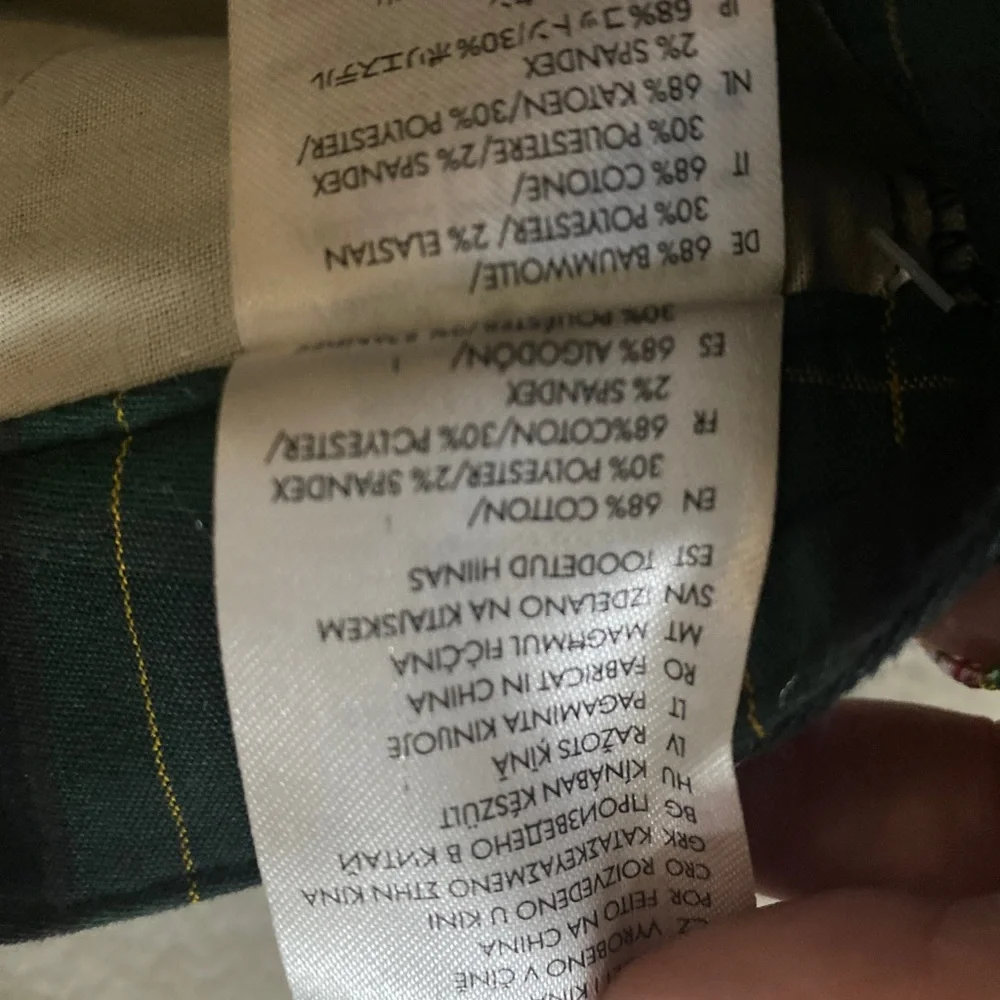 skater check pants high waisted - Picture 9 of 9